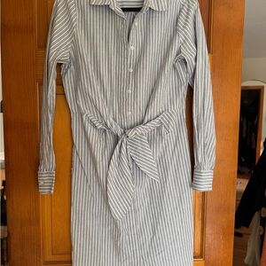 Calvin Klein Gray Striped dress